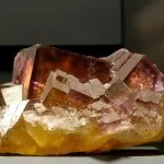 a piece of rock that is sitting on a table
